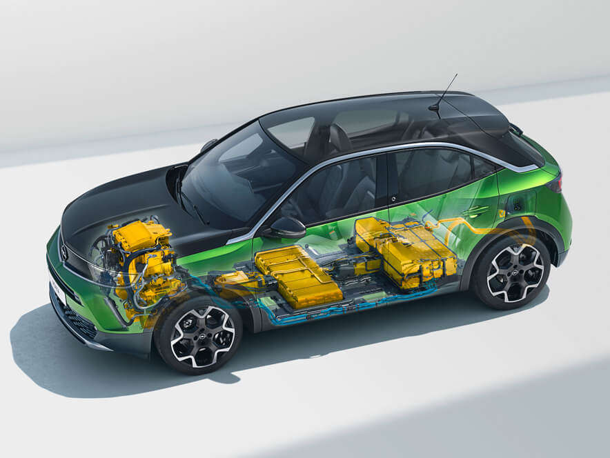 Opel Mokka-e, батарея